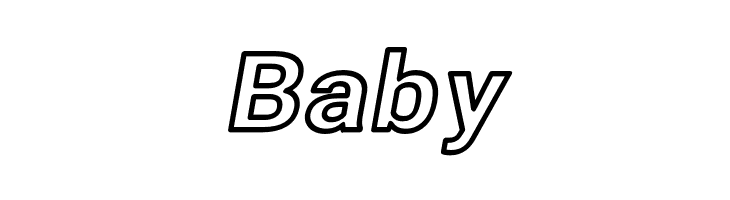 Asimov Wide Outline Italic  Free Fonts Download