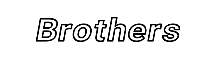 Asimov Wide Outline Italic  Free Fonts Download