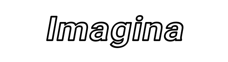 Asimov Wide Outline Italic  Free Fonts Download