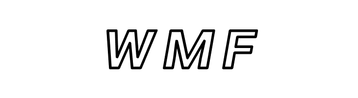 Asimov Wide Outline Italic  Free Fonts Download