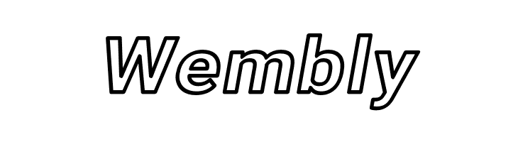 Asimov Wide Outline Italic  Free Fonts Download