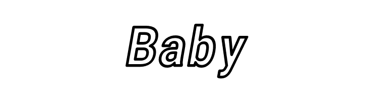 Asimov Narrow Outline Italic  Free Fonts Download