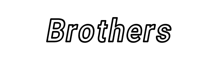 Asimov Narrow Outline Italic  Free Fonts Download