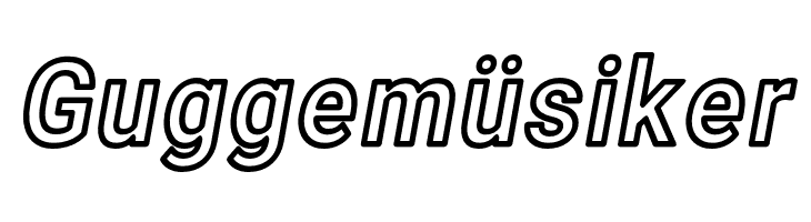 Asimov Narrow Outline Italic  Free Fonts Download