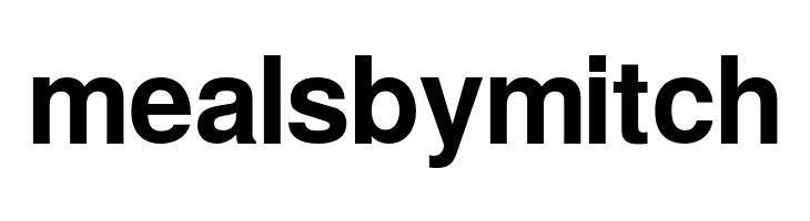 mealsbymitch Warownia Font