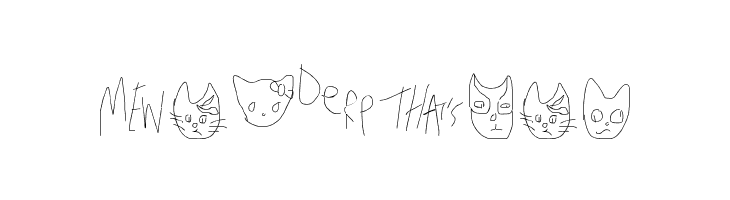 Mew Too CatDings  Free Fonts Download