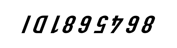 Polski Din Kursivschrift Breit  Free Fonts Download
