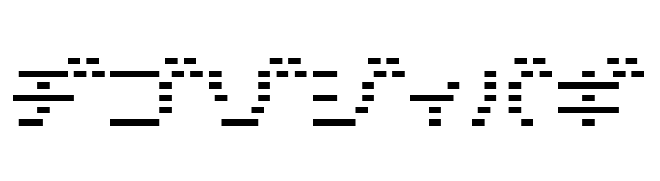 D3 DigiBitMapism Katakana Thin  Free Fonts Download