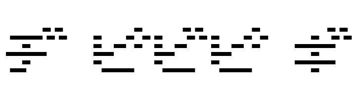 D3 DigiBitMapism Katakana Thin  Free Fonts Download