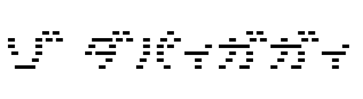 D3 DigiBitMapism Katakana Thin  Free Fonts Download