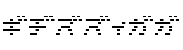 D3 DigiBitMapism Katakana Thin  Free Fonts Download