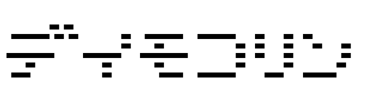 D3 DigiBitMapism Katakana Thin  Free Fonts Download