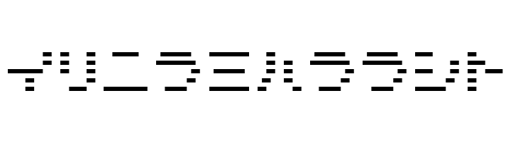 D3 DigiBitMapism Katakana Thin  Free Fonts Download