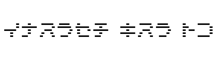 D3 DigiBitMapism Katakana Thin  Free Fonts Download