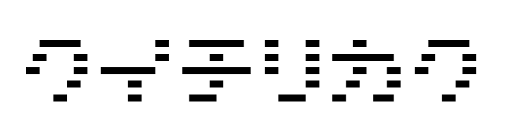 D3 DigiBitMapism Katakana Thin  Free Fonts Download