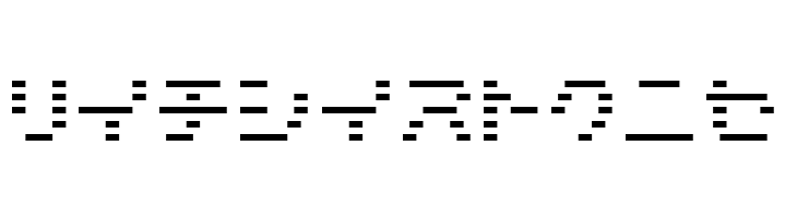 D3 DigiBitMapism Katakana Thin  Free Fonts Download