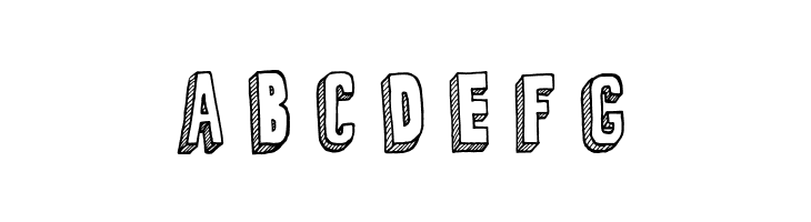 3-D Sketch Regular  Free Fonts Download