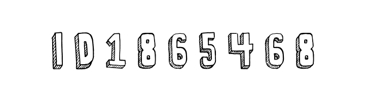 3-D Sketch Regular  Free Fonts Download