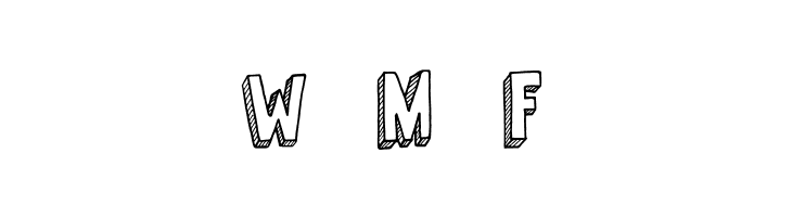 3-D Sketch Regular  Free Fonts Download
