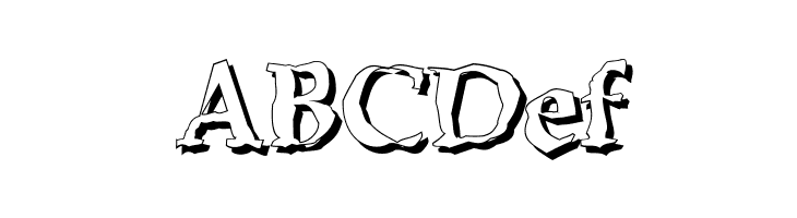 BONKERS - shadow  Free Fonts Download