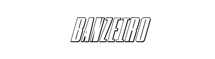 MOON Runner 3D Italic  Free Fonts Download