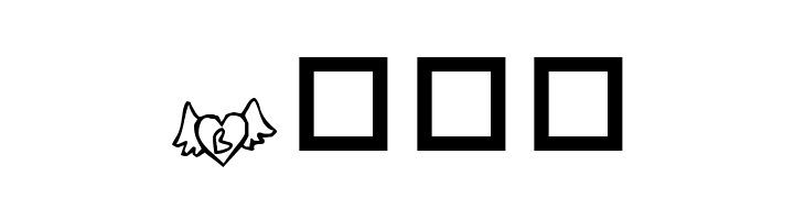 KR Wings of Love  Free Fonts Download