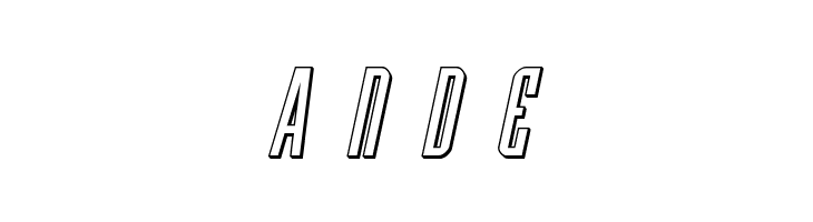 Y-Files Title 3D Italic  Free Fonts Download