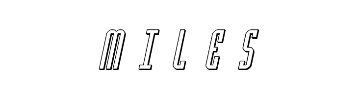 Y-Files Title 3D Italic  Free Fonts Download