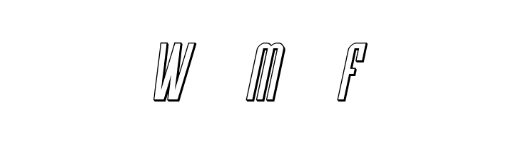 Y-Files Title 3D Italic  Free Fonts Download