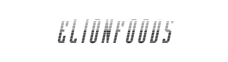 Y-Files Gradient Italic  Free Fonts Download