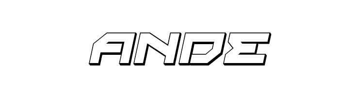 Xeno-Demon 3D Italic  Free Fonts Download