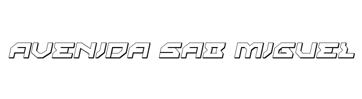 Xeno-Demon 3D Italic  Free Fonts Download