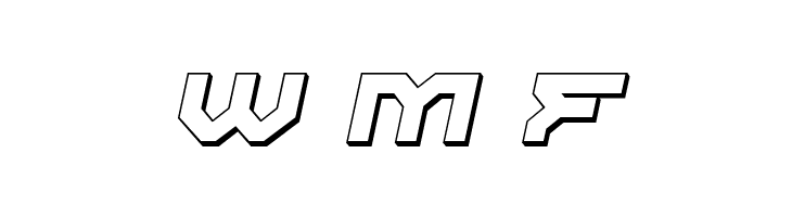 Xeno-Demon 3D Italic  Free Fonts Download