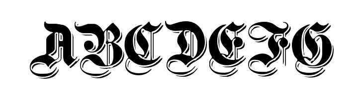 ShadowedGermanica  Free Fonts Download