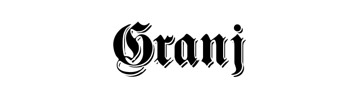 Granj ShadowedGermanica Font