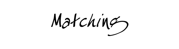 Matching Especial Kay Font
