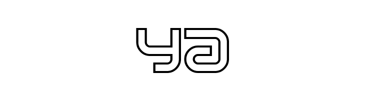 Sci Fied X Outline  Free Fonts Download