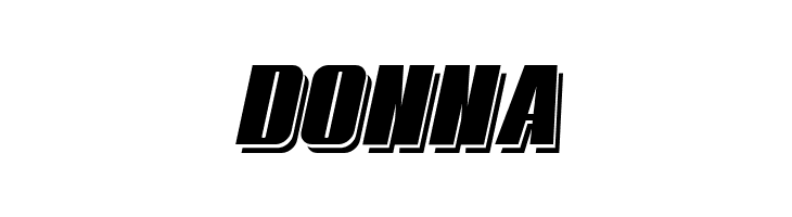 Typoline Demi Shadow Italic  Free Fonts Download