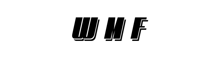 Typoline Demi Shadow Italic  Free Fonts Download