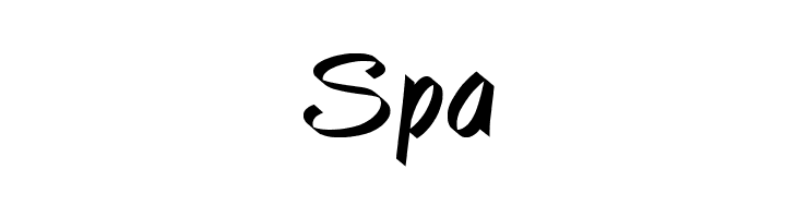 Spa CaliBrush Font