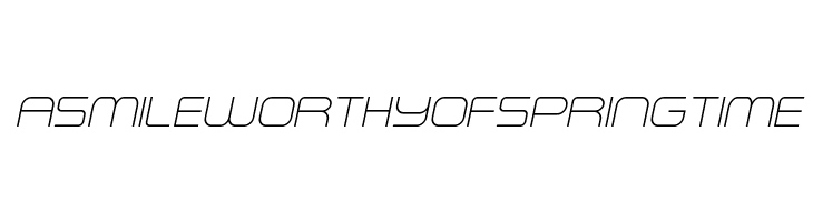 A-Space Thin Demo Italic  Free Fonts Download