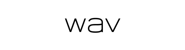 wav Widolte Light Demo Font