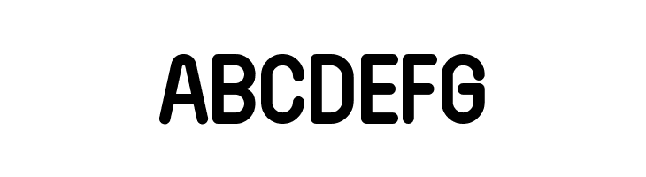 ABCDEFG Wida Round Demo Bold Font