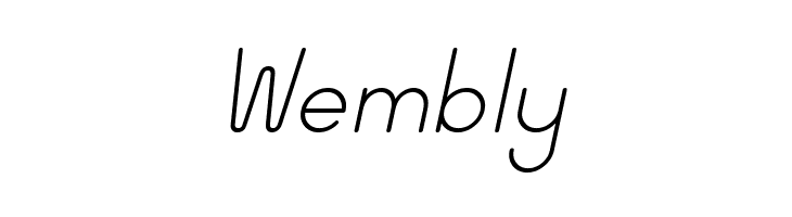 Wida Round Light Demo Italic  Free Fonts Download