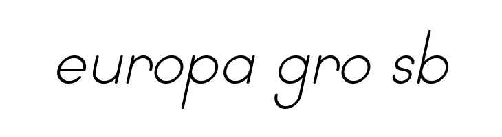 Wida Round Light Demo Italic  Free Fonts Download