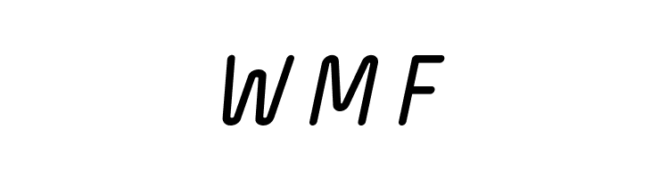 Wida Round Italic  Free Fonts Download