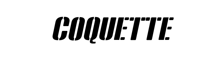 Bluefish STENCIL DEMO Italic  Free Fonts Download