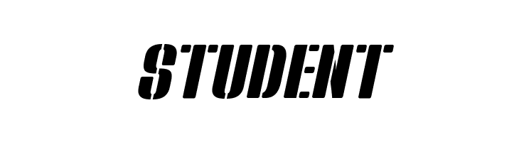 Bluefish STENCIL DEMO Italic  Free Fonts Download