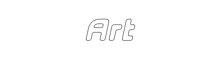 E4 Digital V2 Hollow Italic  Free Fonts Download