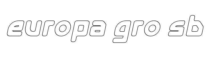 E4 Digital V2 Hollow Italic  Free Fonts Download